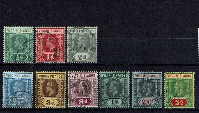 Image of Virgin Islands/British Virgin Islands SG 69/77 FU British Commonwealth Stamp